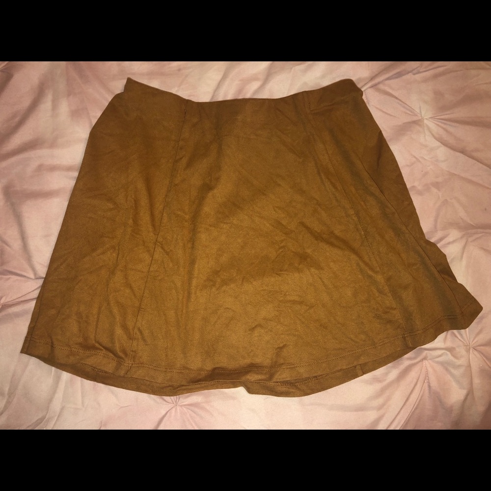 Faux suede skirt From FOREVER 21